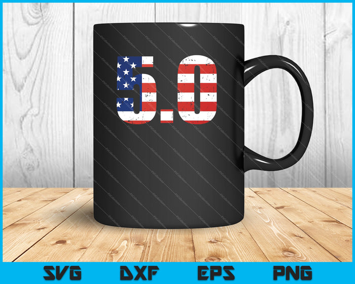 5.0L Coyote Engine America 4th Of July S197 Foxbody SVG PNG Cutting Printable Files 5.0L Coyote Engine America 4th Of July S197 Foxbody SVG PNG Cutting Printable Files