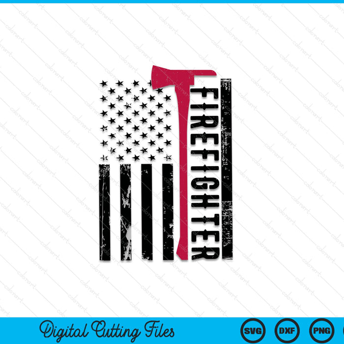 Regalo de papá bombero americano SVG PNG cortando archivos imprimibles Regalo de papá bombero americano SVG PNG cortando archivos imprimibles