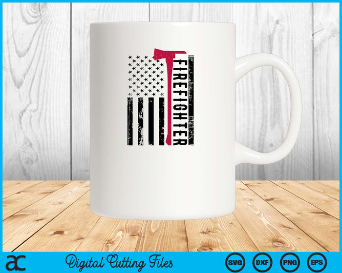 Regalo de papá bombero americano SVG PNG cortando archivos imprimibles Regalo de papá bombero americano SVG PNG cortando archivos imprimibles