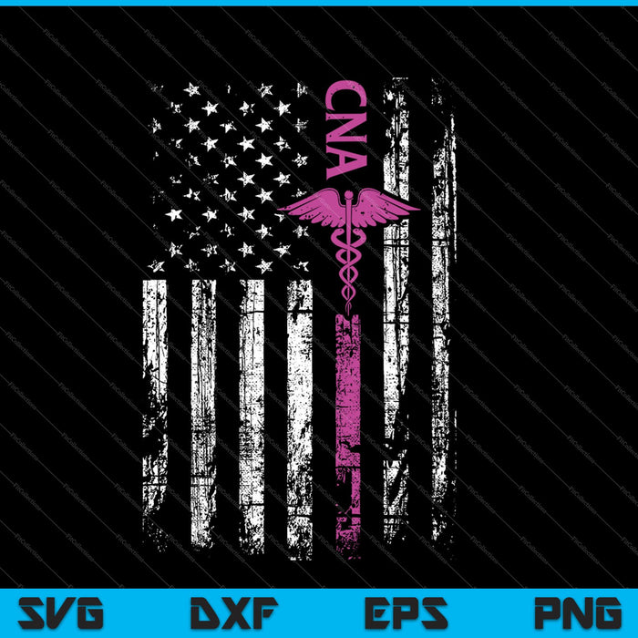 Amerikaanse vlag CNA patriottische verpleegster 4 juli SVG PNG snijden afdrukbare bestanden Amerikaanse vlag CNA patriottische verpleegster 4 juli SVG PNG snijden afdrukbare bestanden