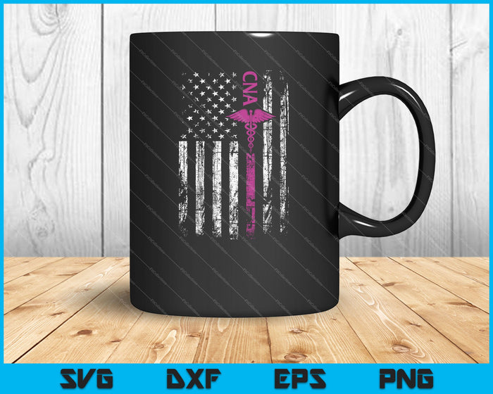 Amerikaanse vlag CNA patriottische verpleegster 4 juli SVG PNG snijden afdrukbare bestanden Amerikaanse vlag CNA patriottische verpleegster 4 juli SVG PNG snijden afdrukbare bestanden