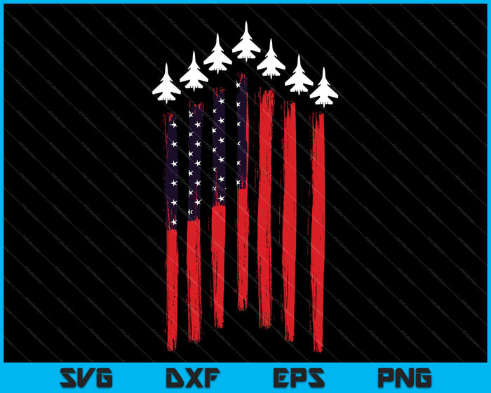 Amerikaanse vlag USA vliegtuig straaljager 4 juli patriottische SVG PNG snijden afdrukbare bestanden Amerikaanse vlag USA vliegtuig straaljager 4 juli patriottische SVG PNG snijden afdrukbare bestanden