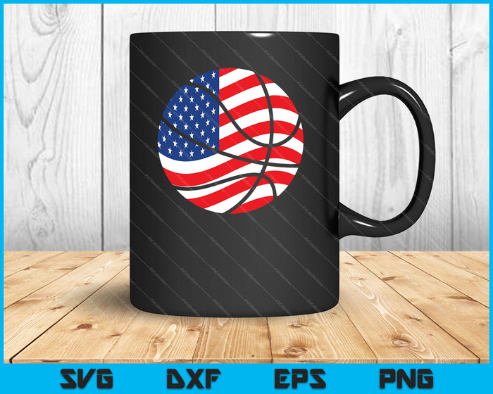 American US Flag Patriotic Basketball SVG PNG Cutting Printable Files American US Flag Patriotic Basketball SVG PNG Cutting Printable Files