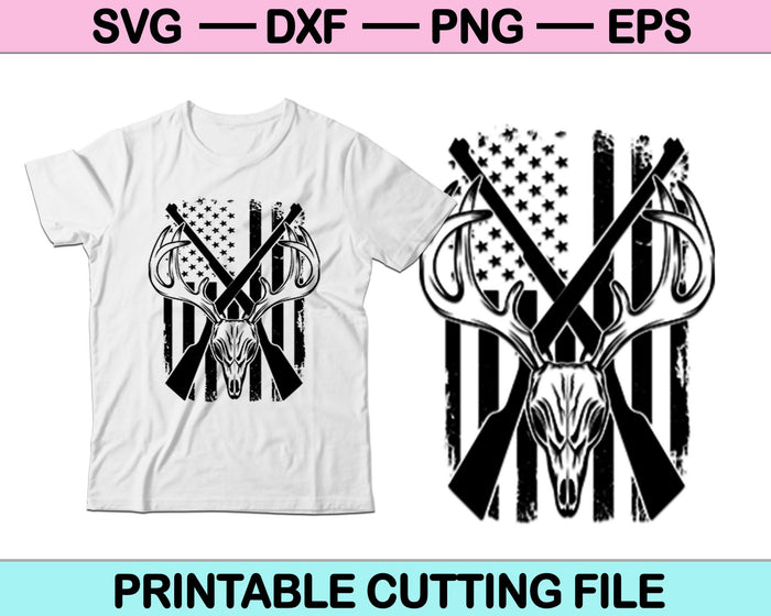 American Flag Deer Hunting SVG PNG Cutting Printable Files American Flag Deer Hunting SVG PNG Cutting Printable Files