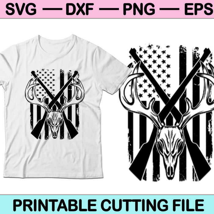 American Flag Deer Hunting SVG PNG Cutting Printable Files American Flag Deer Hunting SVG PNG Cutting Printable Files