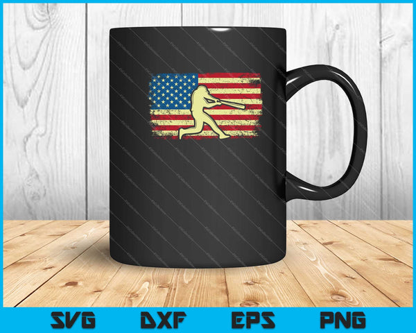 Amerikaanse vlag honkbal Svg snijden afdrukbare bestanden