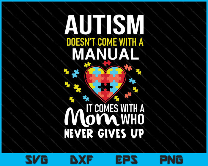 Autism Mom SVG PNG Cutting Printable Files Autism Mom SVG PNG Cutting Printable Files