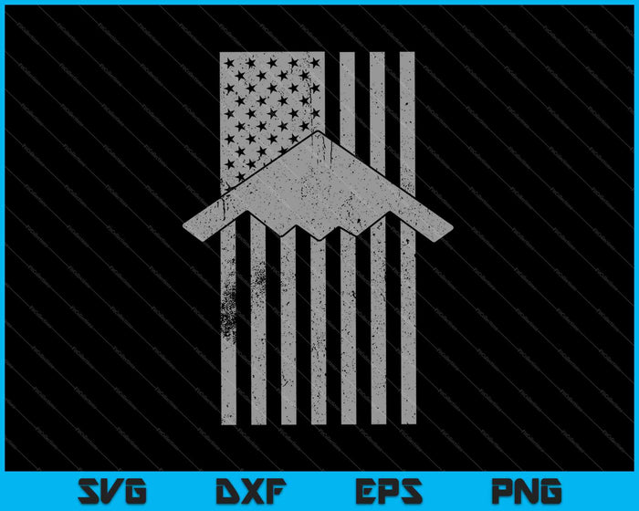 B-2 Spirit Stealth Bomber Patriotic Flag SVG PNG Cutting Printable Files B-2 Spirit Stealth Bomber Patriotic Flag SVG PNG Cutting Printable Files