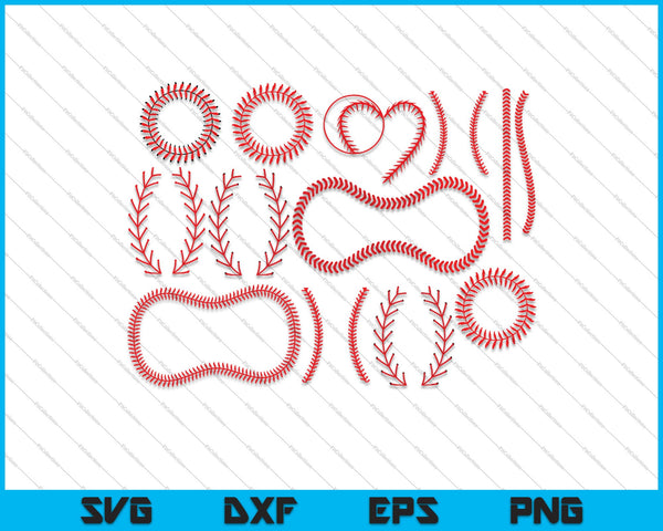 Baseball Stitch SVG PNG Cutting Printable Files