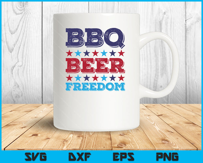 BBQ Beer Freedom 4th July SVG PNG Cutting Printable Files BBQ Beer Freedom 4th July SVG PNG Cutting Printable Files