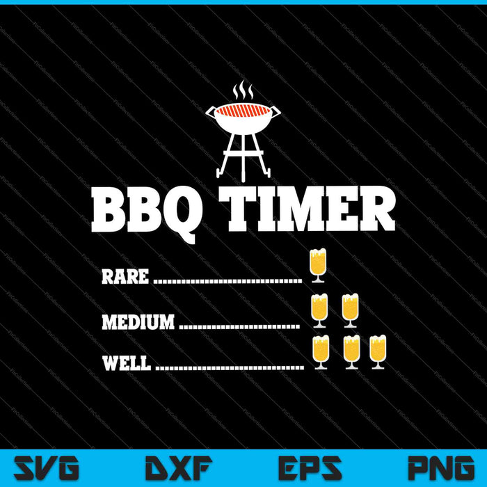 BBQ Timer Barbecue Shirt SVG PNG Cutting Printable Files BBQ Timer Barbecue Shirt SVG PNG Cutting Printable Files