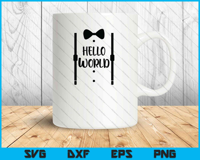 Bebé niños primer año hito mensual Bueno, hola mundo Tux y Tie SVG PNG cortando archivos imprimibles Bebé niños primer año hito mensual Bueno, hola mundo Tux y Tie SVG PNG cortando archivos imprimibles