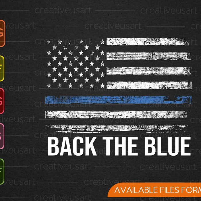 De vuelta la delgada línea azul azul bandera americana policía SVG PNG cortando archivos imprimibles De vuelta la delgada línea azul azul bandera americana policía SVG PNG cortando archivos imprimibles