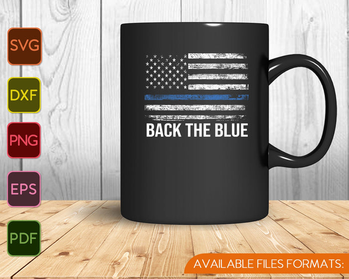 De vuelta la delgada línea azul azul bandera americana policía SVG PNG cortando archivos imprimibles De vuelta la delgada línea azul azul bandera americana policía SVG PNG cortando archivos imprimibles