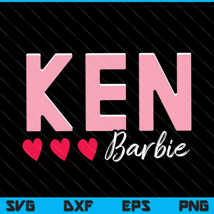 Barbie Valentines Ken Love SVG PNG Cutting Printable Files Barbie Valentines Ken Love SVG PNG Cutting Printable Files