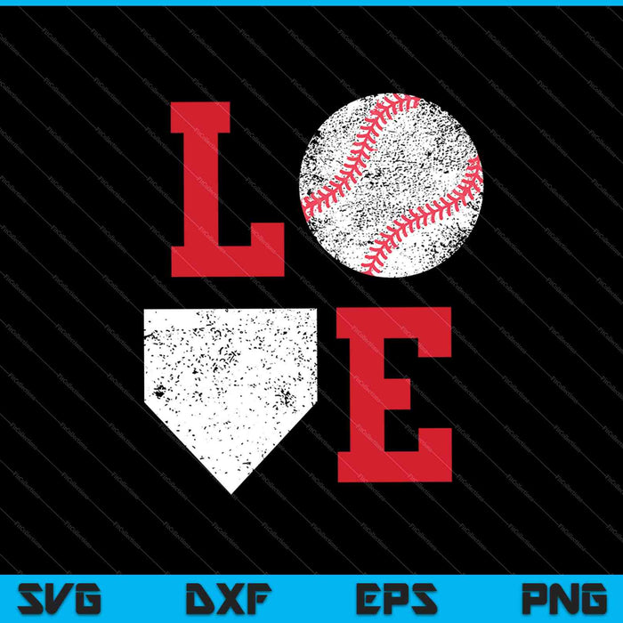 Honkbal liefde SVG PNG snijden afdrukbare bestanden Honkbal liefde SVG PNG snijden afdrukbare bestanden