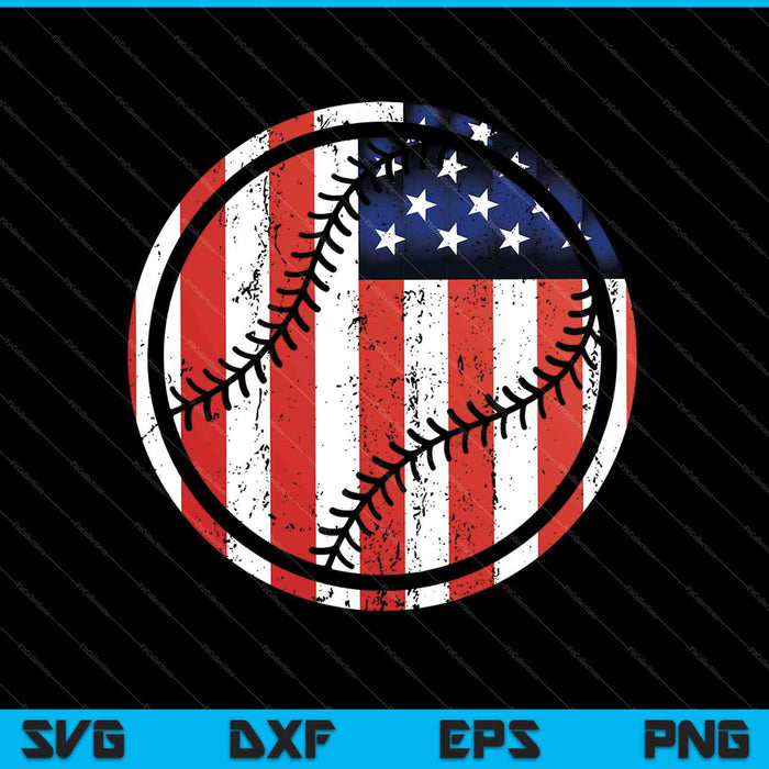Baseball Player USA American Flag SVG PNG Cutting Printable Files Baseball Player USA American Flag SVG PNG Cutting Printable Files