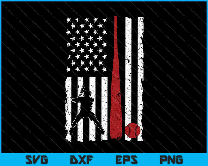 Baseball USA Flag American Flag Vintage SVG PNG Cutting Printable Files Baseball USA Flag American Flag Vintage SVG PNG Cutting Printable Files