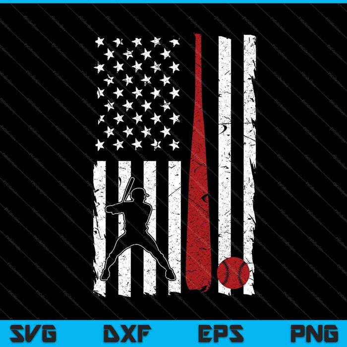 Baseball USA Flag American Flag Vintage SVG PNG Cutting Printable Files Baseball USA Flag American Flag Vintage SVG PNG Cutting Printable Files