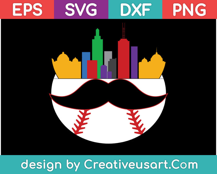 Baseball Skyline SVG PNG Cutting Printable Files Baseball Skyline SVG PNG Cutting Printable Files