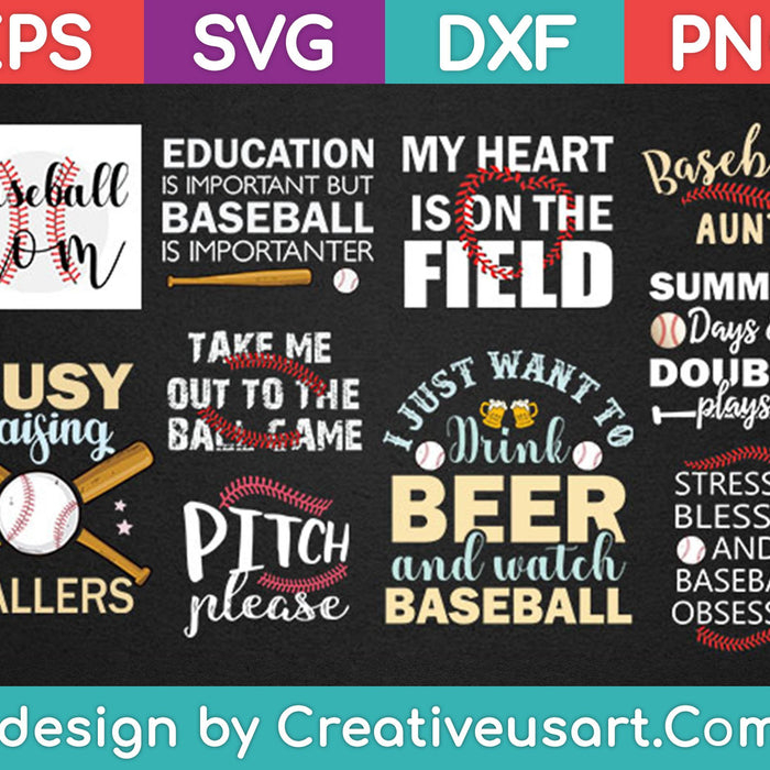 Baseball Svg Design Bundle SVG PNG Cutting Printable Files Baseball Svg Design Bundle SVG PNG Cutting Printable Files