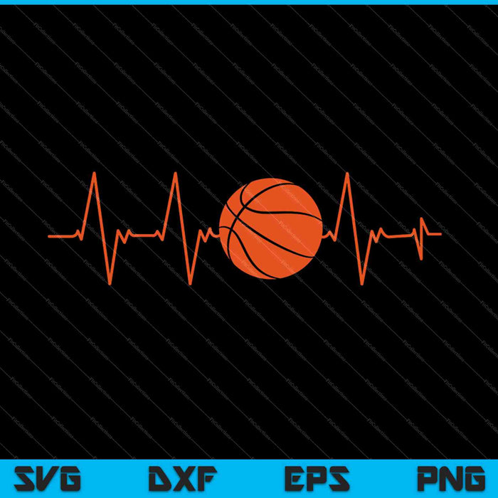 Basketball Heartbeat Ball Gift SVG PNG Cutting Printable Files Basketball Heartbeat Ball Gift SVG PNG Cutting Printable Files
