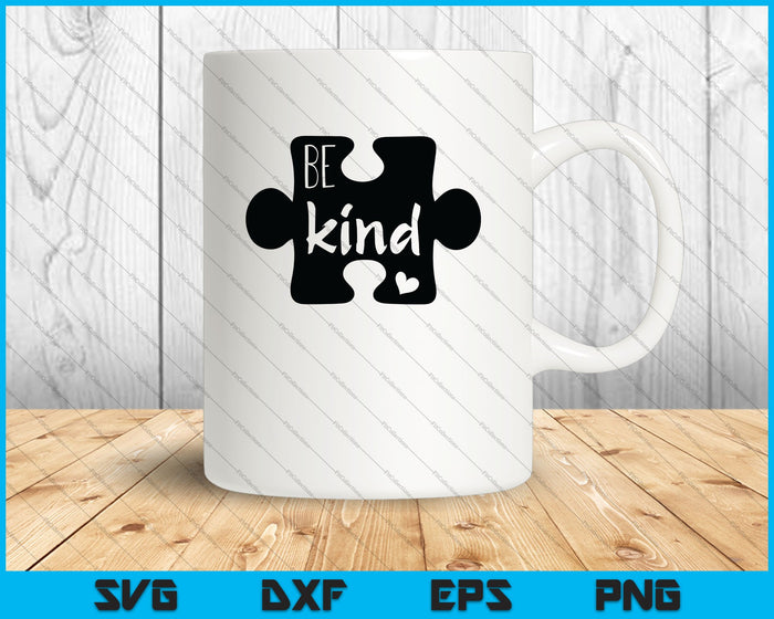 Be Kind Autism Awareness Autism Puzzle Piece SVG PNG Cutting Printable Files Be Kind Autism Awareness Autism Puzzle Piece SVG PNG Cutting Printable Files