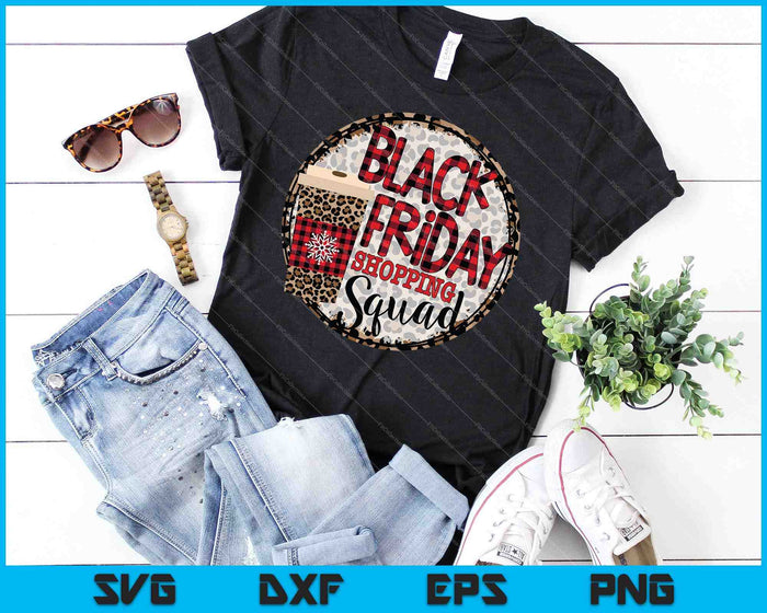Black Friday Shopping Squad SVG PNG Cutting Printable Files