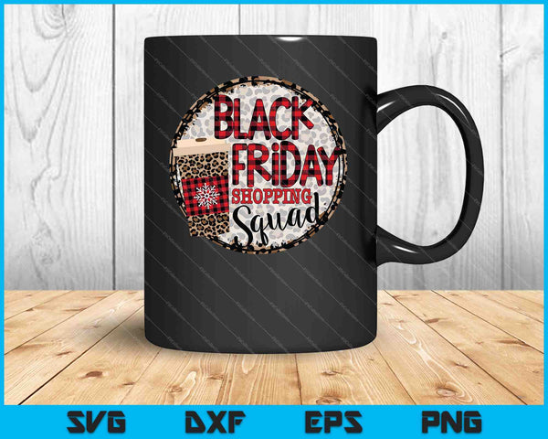 Black Friday Shopping Squad SVG PNG Cutting Printable Files
