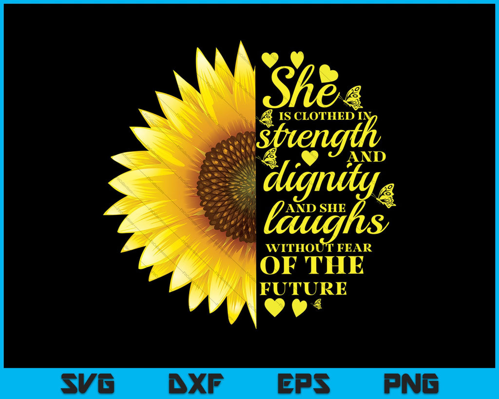 Christian Bible Verse Sunflower Scripture SVG PNG Files creativeusarts