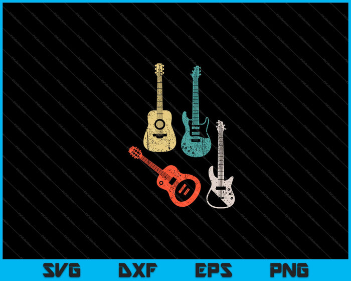 Cool Vintage Guitar Lover Svg Cutting Printable Files Cool Vintage Guitar Lover Svg Cutting Printable Files