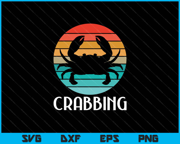 Crab Crabbing SVG PNG Cutting Printable Files