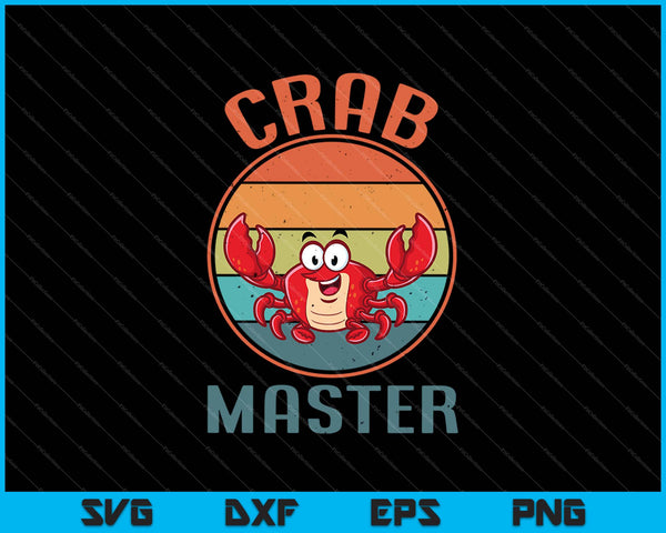 Crab Master SVG PNG Cutting Printable Files