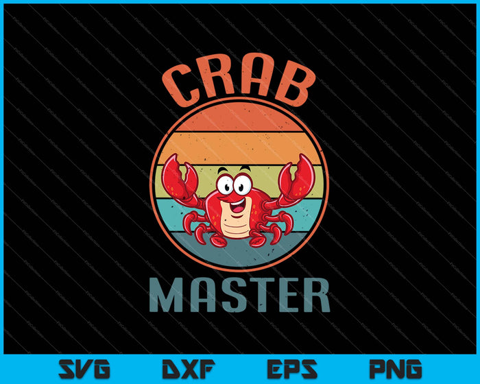 Crab Master SVG PNG Cutting Printable Files