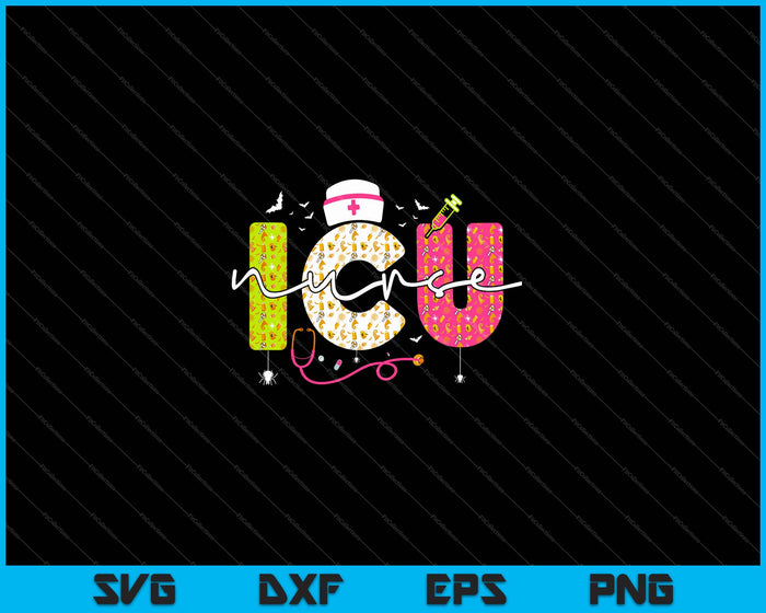 ICU Nurse Halloween SVG PNG Cutting Printable Files ICU Nurse Halloween SVG PNG Cutting Printable Files