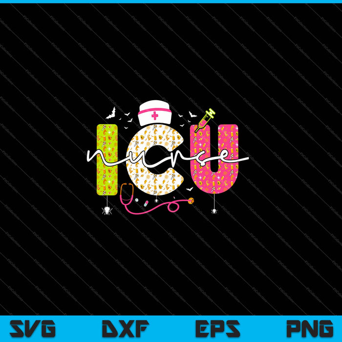 ICU Nurse Halloween SVG PNG Cutting Printable Files ICU Nurse Halloween SVG PNG Cutting Printable Files