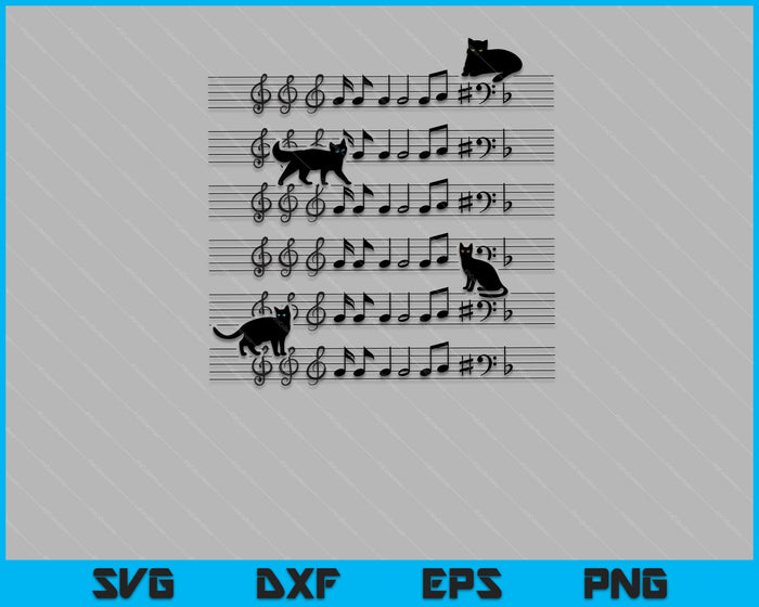 Cute Cat Kitty Playing Music Note Clef Musician Art Svg Cutting Printable Files Cute Cat Kitty Playing Music Note Clef Musician Art Svg Cutting Printable Files