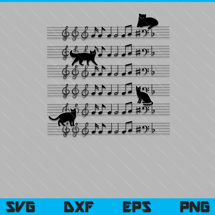 Cute Cat Kitty Playing Music Note Clef Musician Art Svg Cutting Printable Files Cute Cat Kitty Playing Music Note Clef Musician Art Svg Cutting Printable Files