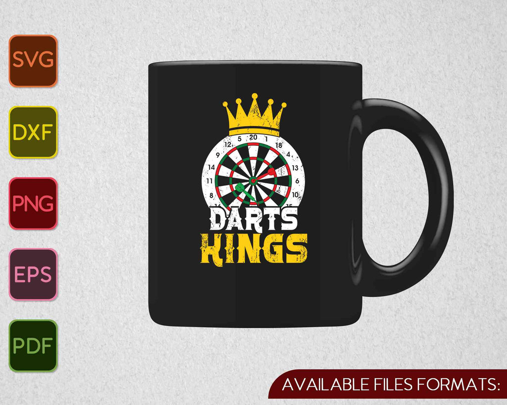 DARTS KINGS SVG PNG Cutting Printable Files creativeusarts