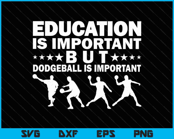 Funny Dodgeball Player SVG PNG Cutting Printable Files