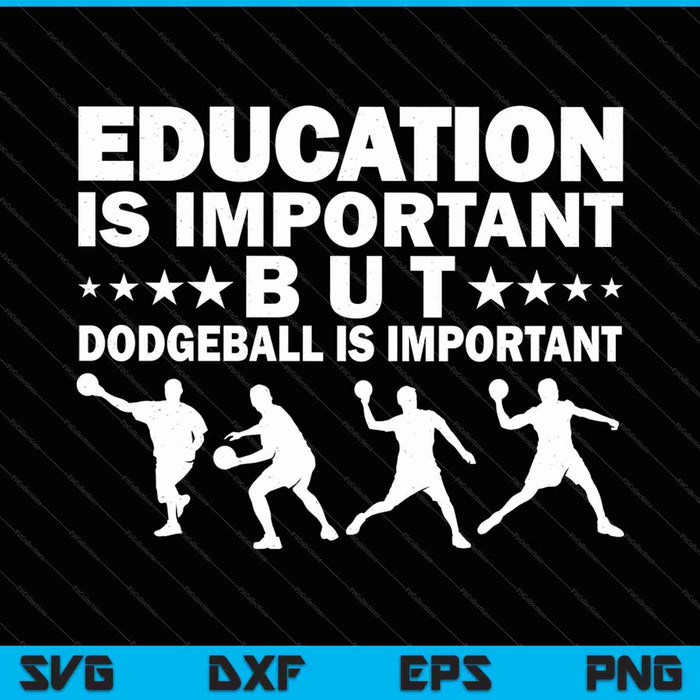 Funny Dodgeball Player SVG PNG Cutting Printable Files