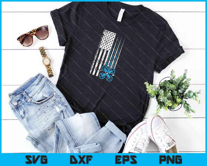 Drone Racing Pilot USA Bandera SVG PNG Cortar archivos imprimibles Drone Racing Pilot USA Bandera SVG PNG Cortar archivos imprimibles