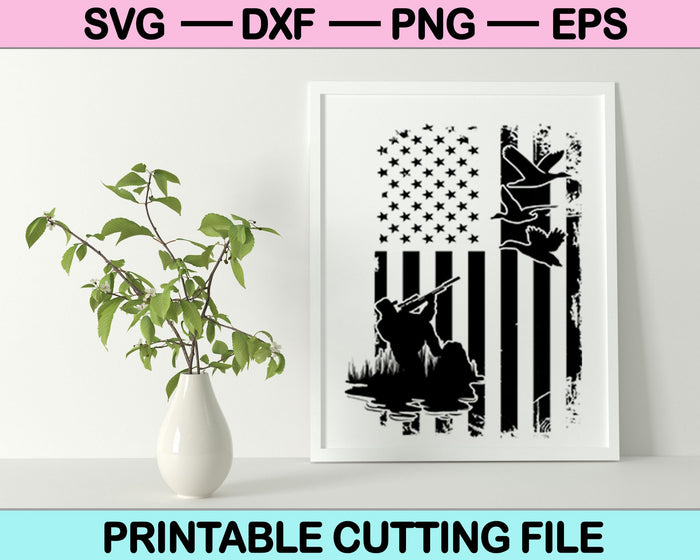 Caza de patos SVG PNG cortando archivos imprimibles Caza de patos SVG PNG cortando archivos imprimibles