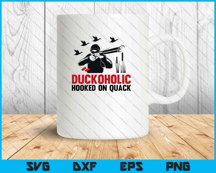 Duckoholic enganchado a la caza de curanderos SVG PNG cortando archivos imprimibles Duckoholic enganchado a la caza de curanderos SVG PNG cortando archivos imprimibles