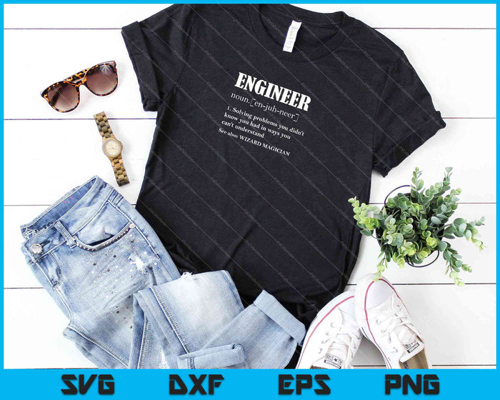 Engineer Definition SVG PNG Cutting Printable Files Engineer Definition SVG PNG Cutting Printable Files