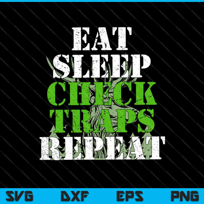 Comer trampas de control de sueño repetir SVG PNG cortando archivos imprimibles Comer trampas de control de sueño repetir SVG PNG cortando archivos imprimibles