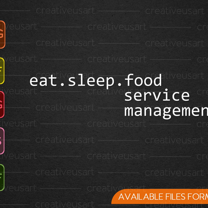 Eat Sleep Food Service Management SVG PNG Cortar archivos imprimibles Eat Sleep Food Service Management SVG PNG Cortar archivos imprimibles
