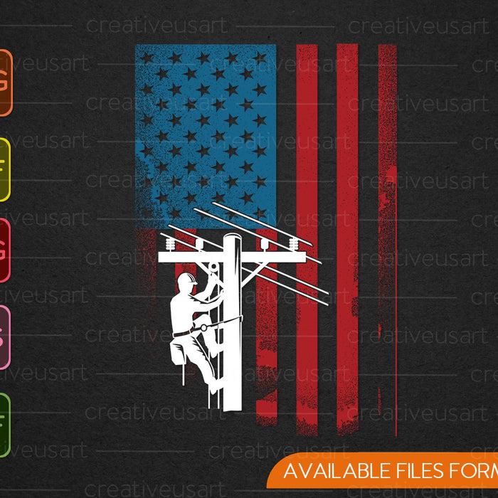 Electrician Mechanic American Flag SVG PNG Cutting Printable Files Electrician Mechanic American Flag SVG PNG Cutting Printable Files