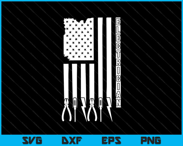 Electrician On USA Flag W Tools SVG PNG Cutting Printable Files Electrician On USA Flag W Tools SVG PNG Cutting Printable Files