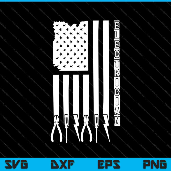 Electrician On USA Flag W Tools SVG PNG Cutting Printable Files Electrician On USA Flag W Tools SVG PNG Cutting Printable Files